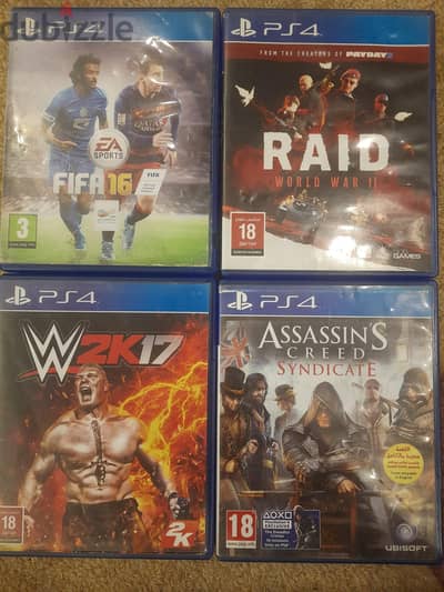 assassin creed syndicate /Raid World War 2/wwe17/fifa16