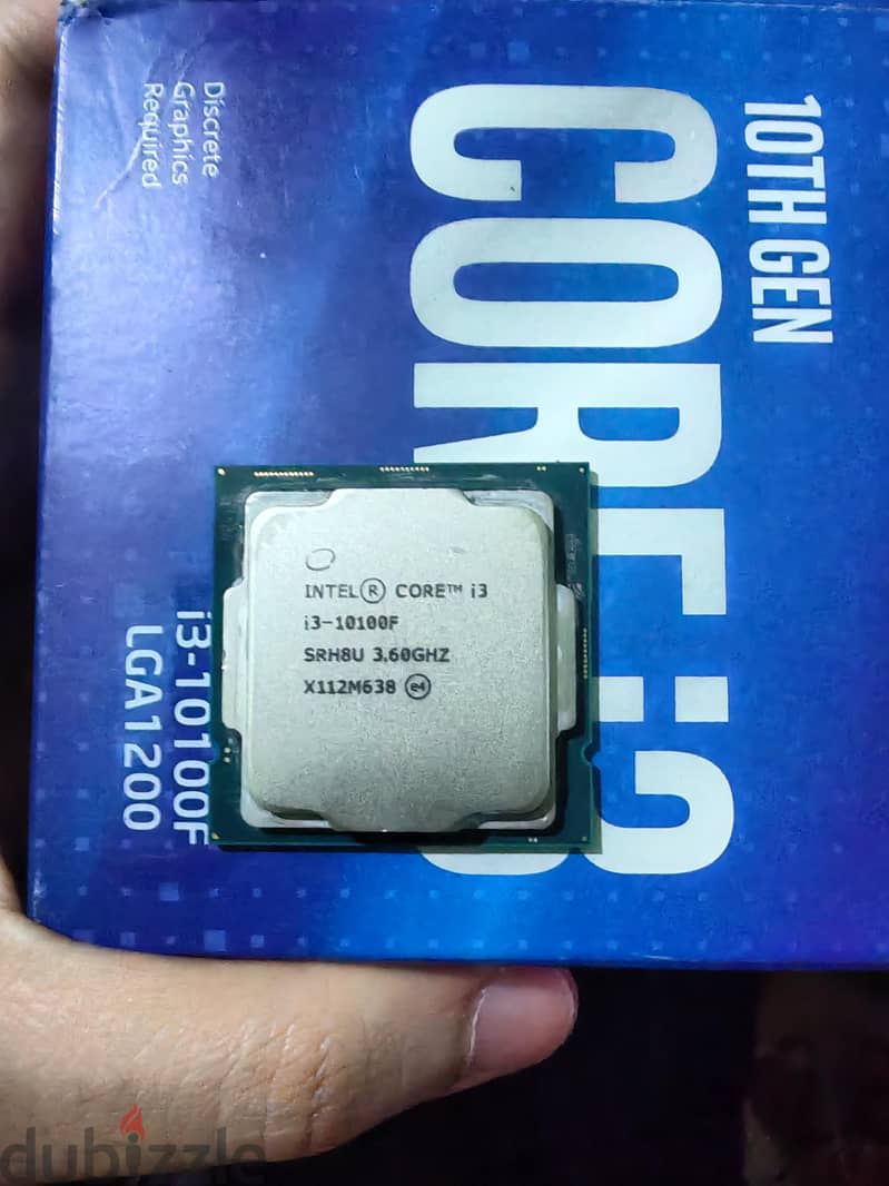 Cpu intel i3 10th 10100f 2