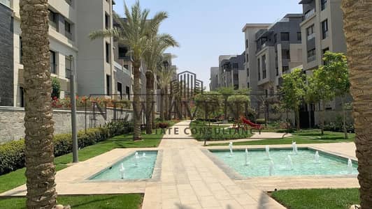 اقل سعر دوبلكس أرضي متشطب بالكامل على اللاندسكيب مباشرة Trio Gardens New Cairo