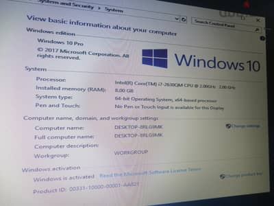 dell i7 128 ssd + 320 hdd كارتين شاشه