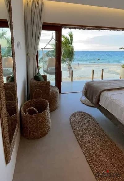 prime view chalet with pent house fully finished with ac's and kitchen cabinets for sale in solare ras elhakma overlooking sea