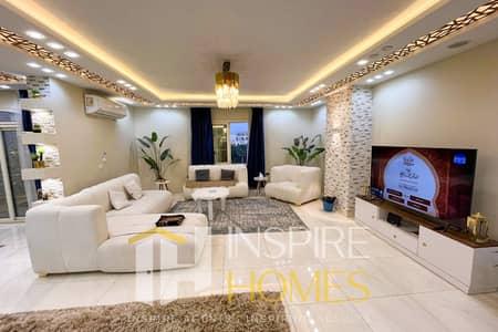 Furnished apartment for rent with 4 bedrooms, including a master bedroom with a dressing room