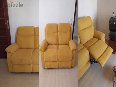 طقم انتريه ريكلاينر كاردوس (٣+٢) - Kardouss Recliner Set
