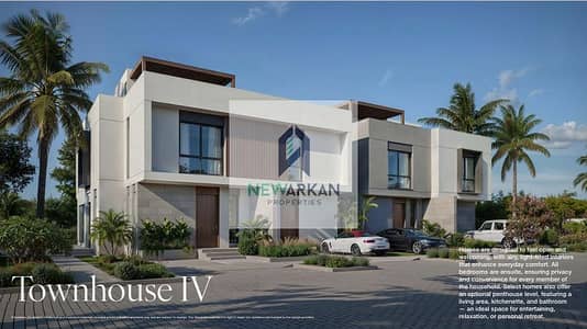 Townhouse for sale, 183 sq m + 153 sq m garden, semi-finished, with a down payment of 806,000 and installments up to 9 years in Sheikh Zayed.