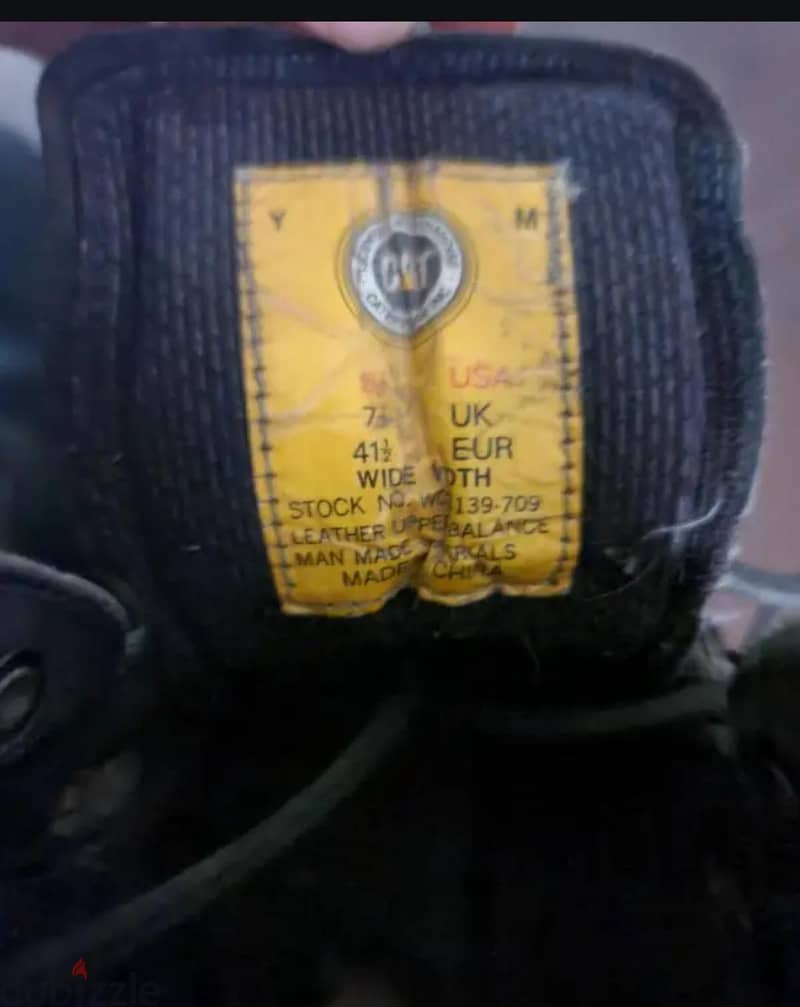 caterpillar boot original size 41.5 8