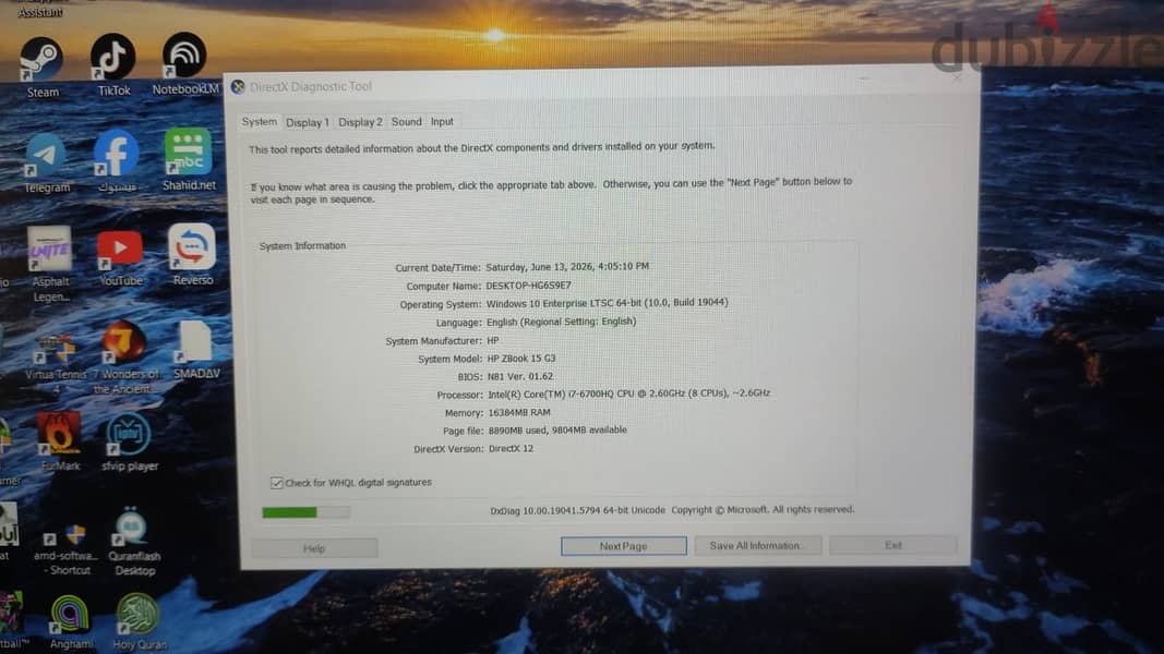 HP Zbook G3 3
