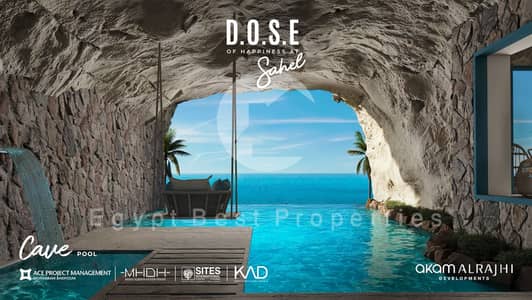 Chalet for sale in dose  direct lagoon Bahary 100%- North Coast.