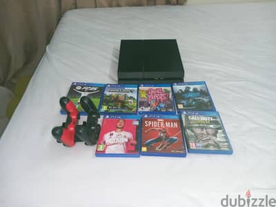 used ps4 with games and 2 controllers
