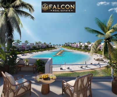 Ready for immediate occupancy of a chalet with a stunning view, fully finished and just steps from the sea, with Seazen Al Sahel, and payment plans av