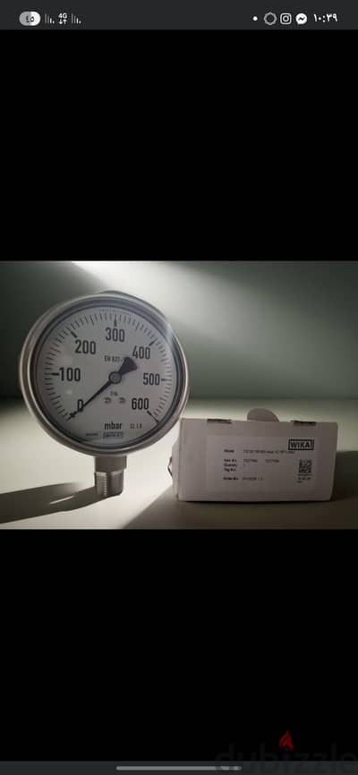 عداد قياس الضغط ويكا 600mbar  wika