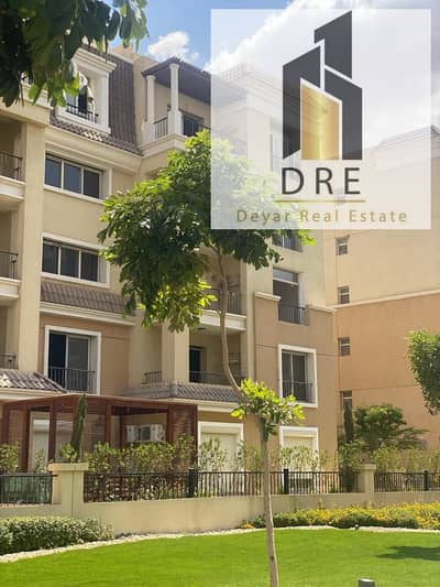 Studio apartment for sale in installments in Sarai Compound, 79m² ground floor with a 38m² garden