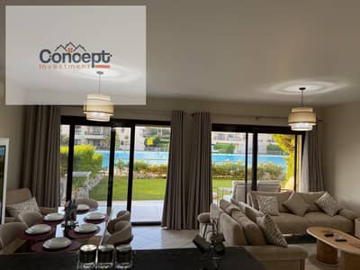 Luxurious Marassi Chalet for rent furnished | Direct Lagoon View | Brand New Furniture