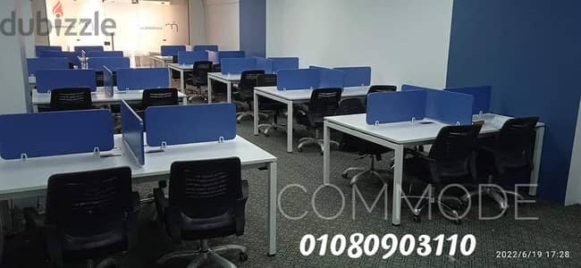 خلية خليه عمل ورك ستيشن مكاتب موظفين وحدات كول سنتر بارتيشن work