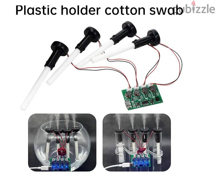 DC 5V RF Infrared Remote Control 4-Nozzle Ultrasonic Humidifier Module 5
