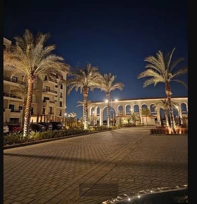Apartment for rent in Village West, area 175 meters, fully finished, fifth floor, kitchen equipped with kitchen wood.