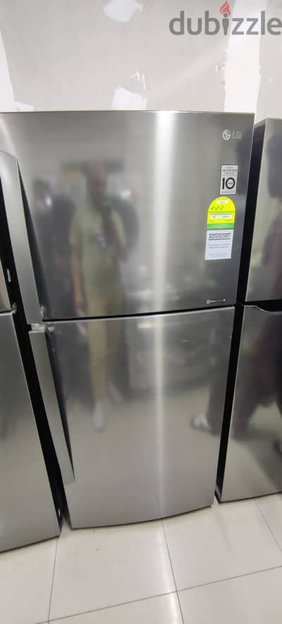 ثلاجة إل جي LG إنفرتر 410 لتر استيراد الامارات مواصفات خليجية