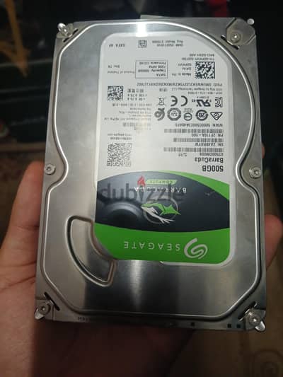 للبيع هارد Seagate BarraCuda مساحة 500 جيجا