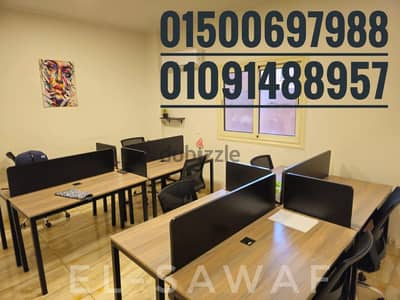 خلية عمل خشب mdfاسباني مستورد  -بارتيشن-  اثاث مكتبي- work station