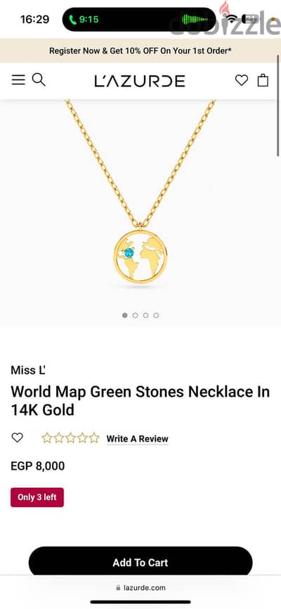 Miss L necklaces in 14k gold