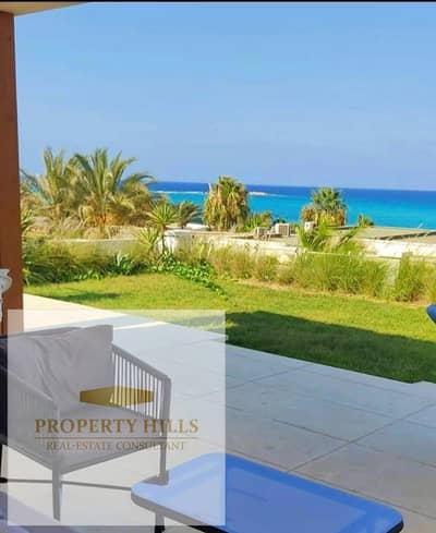 شاليه متشطب للبيع في مارينا 5 موقع مميز يطل على البحر وقسط حتى 10 سنوات