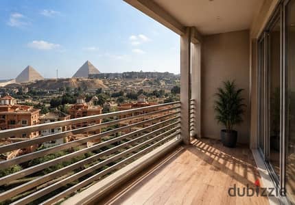 View your home on the Pyramids Investment in dollars Studio for sale in the compound View of the Egyptian Museum and the Pyramids Daily investment 150 dollars