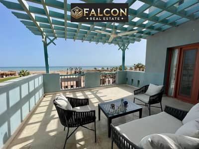 Corner beachfront chalet steps from the sea with Makadi Orascom in the heart of the Red Sea, installment plan available.