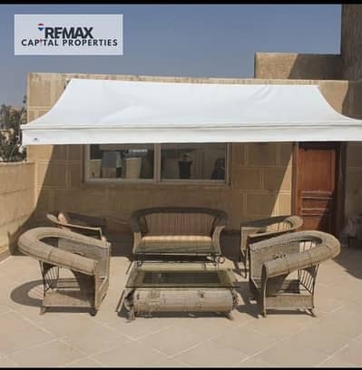 Land area of 450 meters and buildings 1200 consists of ground + first + second + third + penthouse + guard room with bathroom and kitchen with super luxe finishing Maadi