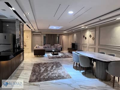 Furnished 218 sqm apartment for rent in North Lotus, Fifth Settlement, located next to the sports club district.