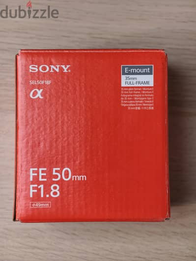 Sony FE 50mm F1.8 Lens