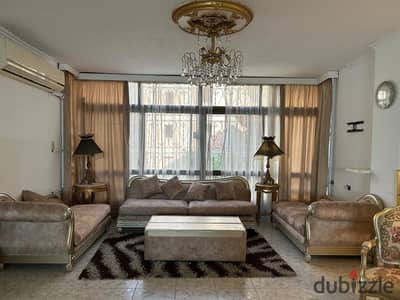 شقة مفروشة للإيجار مدة طويلة بشيراتون المطار عمارات مصر للتعمير 120م دور أول، ريسبشن قطعتين، غرفتين نوم، حمام، مطبخ، جاهزة للسكن