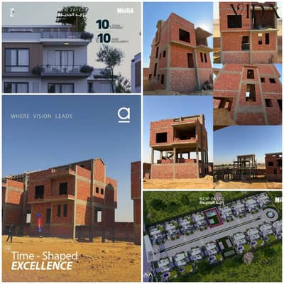 فيلا 385 م مستقلة بحمام سباحة خاص | 10% مقدم وتقسيط 10 سنوات | Miura Compound الحزام الأخضر بلقرب من مطار سفنكس