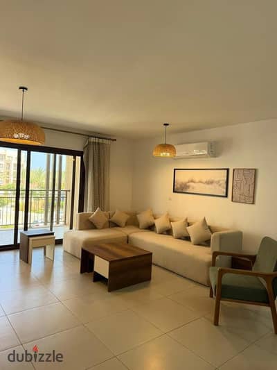 شاليه 2 غرفة للإيجار في مراسي marassi - North coast الساحل الشمالي  موقع مميز على حمام سباحة