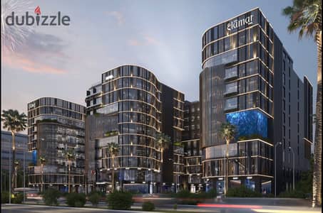 مكتب اداري للبيع 36م في 3LAMAT MALL مول متكامل الخدمات Prime Location علي المحور المركزي امام المنوريل استشاري هندسي محمد حافظ