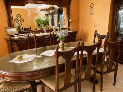 سفره فاخره  طبيع وصالون مدهب خشب زان طبيعى