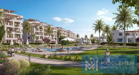 chalet 100m + 35garden prime location view pool under market price Hacienda west north coast