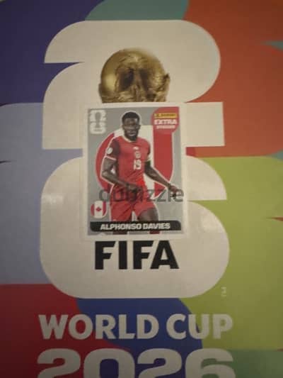Alphonso Davies panini extra silver sticker