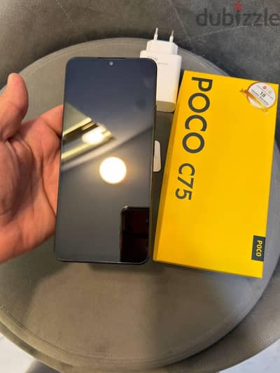 poco c75 128g ram6 حاله ممتازه بدون صيانات