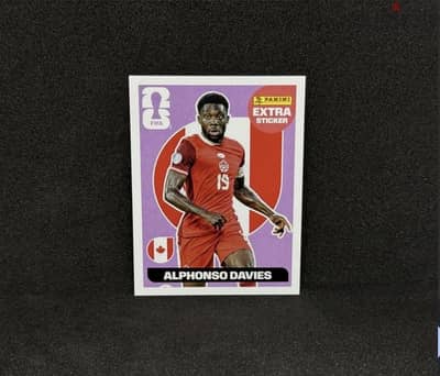 Alphonso Davies panini extra sticker regular FIFA Canada