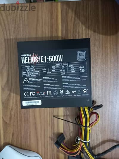 helios-E1 psu 600watt 80+