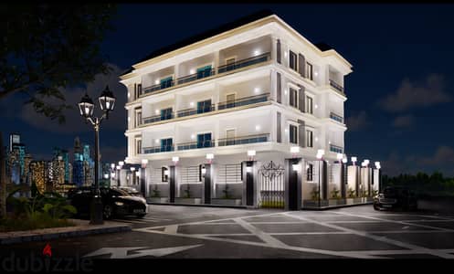 Apartment for sale directly in front of the metro station and larger than 2 malls in the area. A building with three corners on the main road, clearly visible.