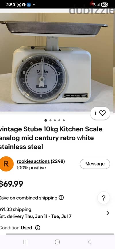 stube 10kg vintage kitchen scale