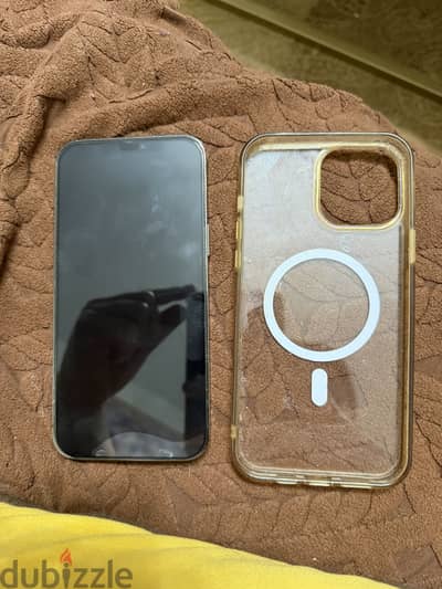Apple - iPhone 12 Pro Max with box and cover. Battery 74%