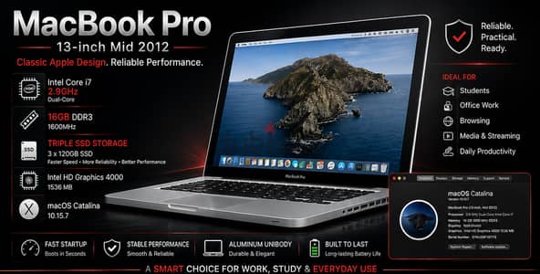 MacBook Pro (13-inch, Mid 2012) with Ultra Slim Hard Cover (matte)