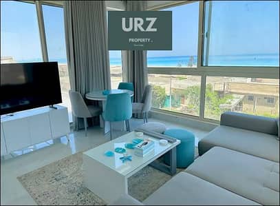 Investment or living opportunity: 2-bedroom fully finished sea view chalet in Ras El Hekma North Coast, with ACs & kitchen near Mountain View, Marass