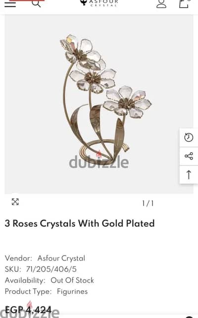 Crystal gold flowers