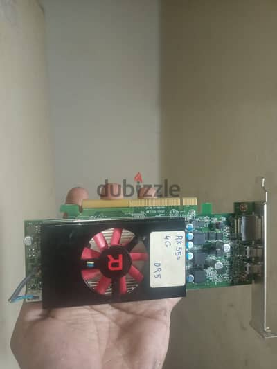 كارت شاشه للبيع DDR5 RX550 4GB LOW PROFILE