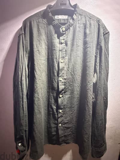 Original shirts dark olive green shirt XL
