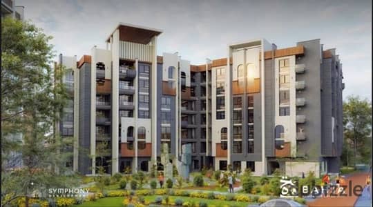 Apartment for sale in Bahja Compound with installment plans over 8 years and a cash discount available in Sheikh Zayed.