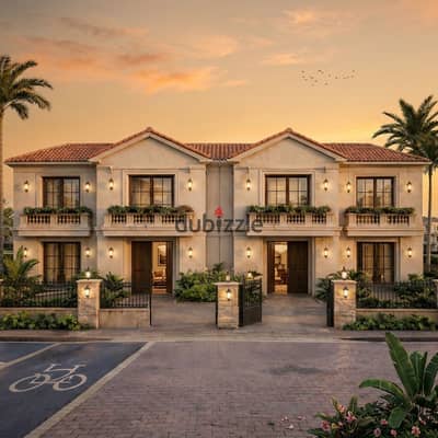 Twin House 250m in Sukun Compound in New Zayed, enjoy garden privacy at the price of an apartment for 10 million, pay 10% down payment and comfortably install for up to 7 years in the finest location