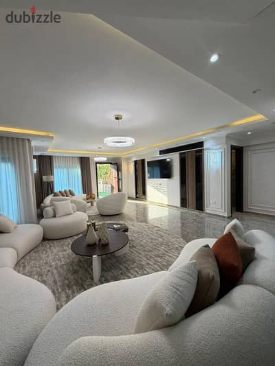 Duplex 287m with garden 166m fully furnished with a fountain view immediate delivery